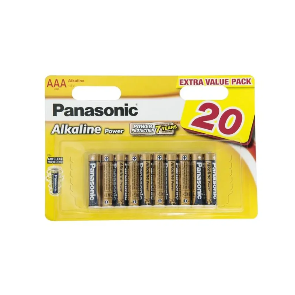 Батарейка Panasonic ALKALINE POWER AAA BLI 20